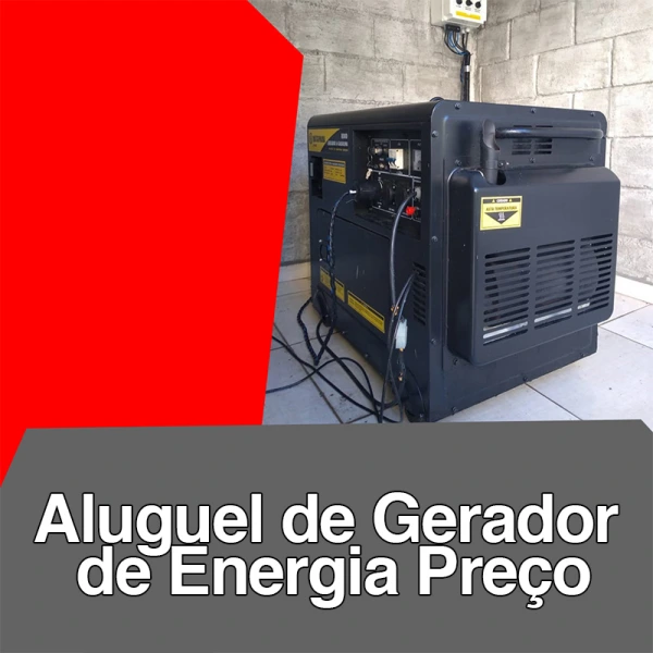 Aluguel de gerador de energia preço
