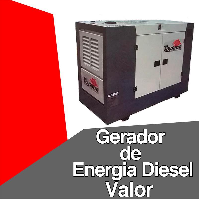 Gerador de energia a diesel valor